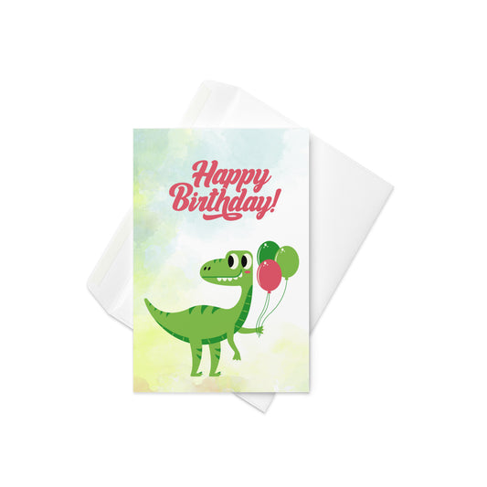Dino Birthday Greeting Card